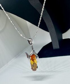 КОЛИЕ - МЕСИНГ И КАФЯВ ЦИРКОН